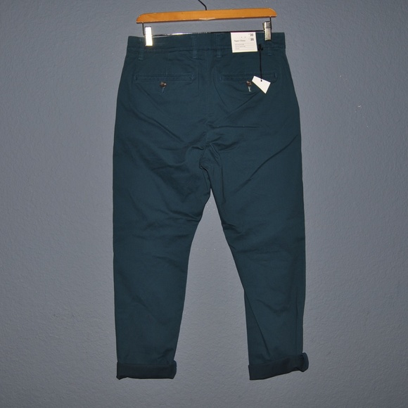 NEW Men's Teal Taper Fit Hennepin Chino Pants NWT - Picture 5 of 8